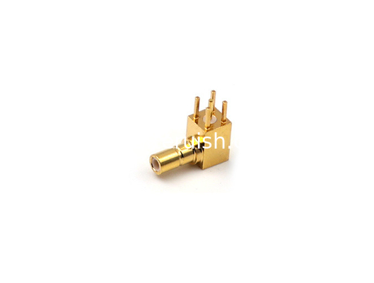 RF Connector SSMB Male Right Angle PCB Mount