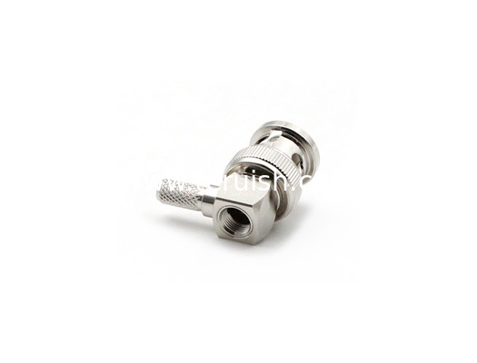 BNC Male Right Angel Connector for RG58LMR195LMR200 Cable Crimp
