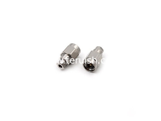 Milimeter wave connector stainless Steel 3.5mm Male for .086RG405 Cable