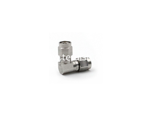 RF Adapter Stainless Steel 2.92mm Male to Male Right Angle