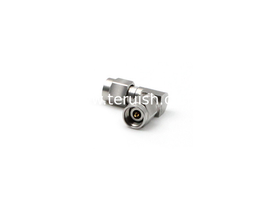 RF Adapter Stainless Steel 2.92mm Male to Male Right Angle
