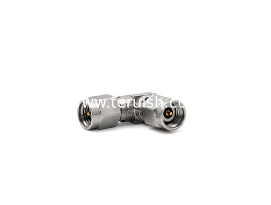 RF Adapter Stainless Steel 2.92 Male to Male Right Angle