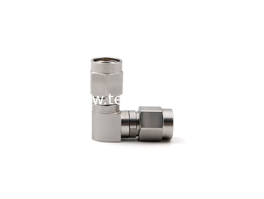 RF Adapter Stainless Steel 2.92 Male to Male Right Angle