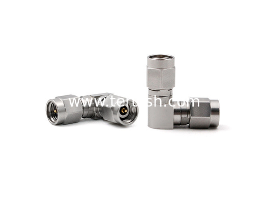 RF Adapter Stainless Steel 2.92 Male to Male Right Angle