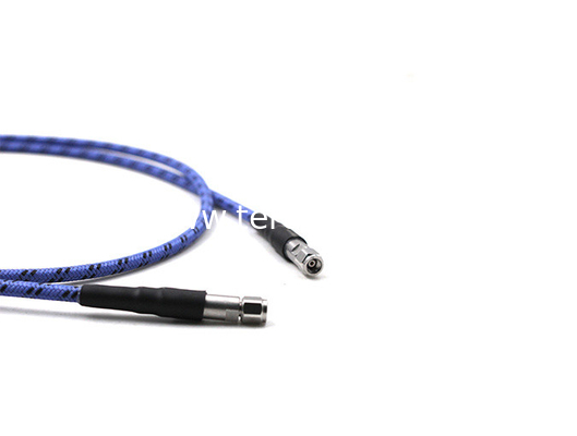 RF cable assemblies DC-110GHz with armor,1.0mm Male to 1.0mm Female connector, length1000mm
