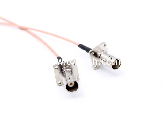 Cable Assembly BNC Female Flange and SMB Female R/A with RG316 cable，length 700 mm