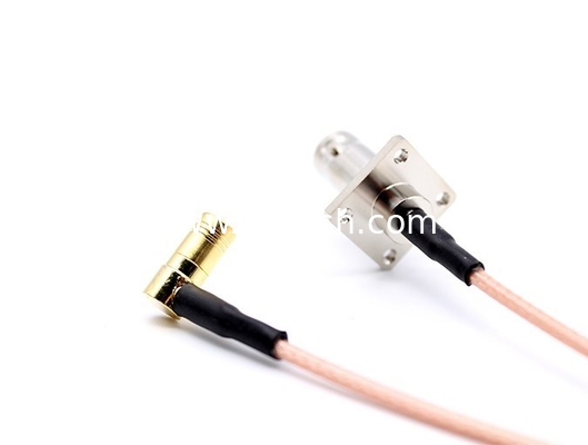 Cable Assembly BNC Female Flange and SMB Female R/A with RG316 cable，length 700 mm