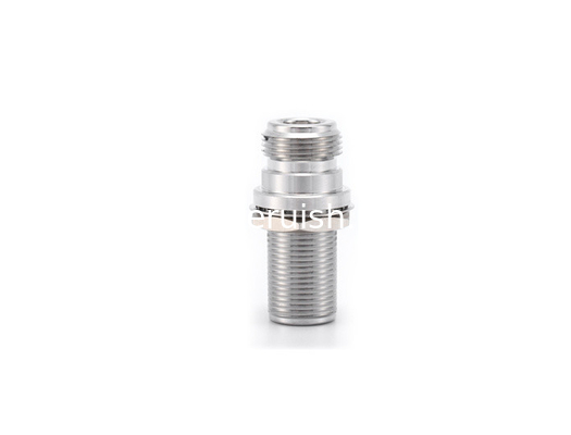N 75Ω Female to N 75Ω Female Bulkhead RF Adapter