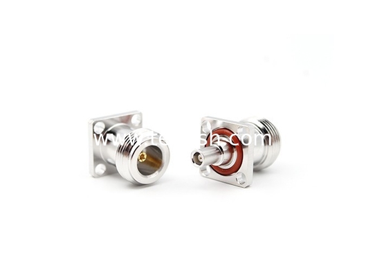 RF Adapter N Female to MCX Female Flange Mount
