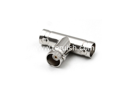 BNC Female to Female to Female Adapter