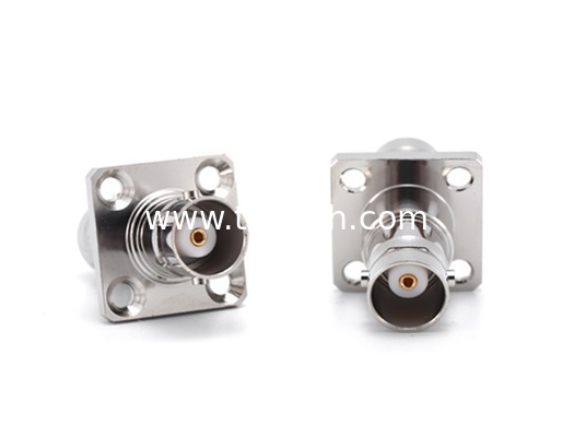 BNC Female to BNC Female 4 Holes Flange RF Coaxial Adapter