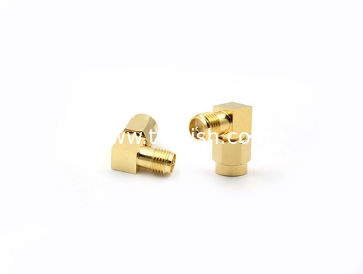RF Adapter RPSMA Female Right angle to SMA Male