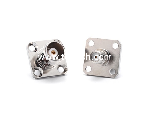 TNC Female to SMA Female 4 Holes Flange RF Adapte