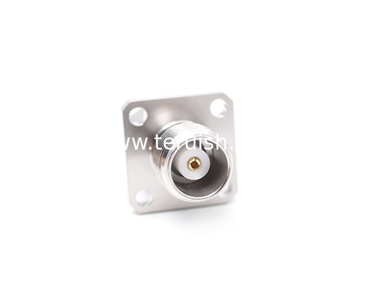 RF Adapter Stainless Steel TNC Female to SMA Female Flange