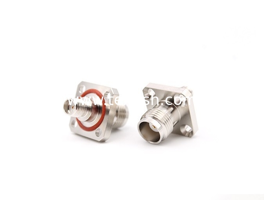 RF Adapter TNC Female to SMA Female Flange