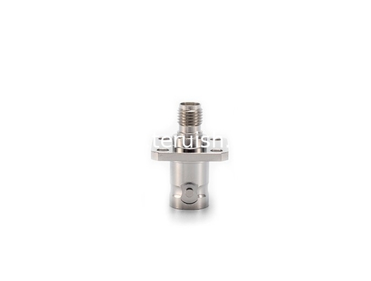 BNC Female to SMA Female Flange Adapter