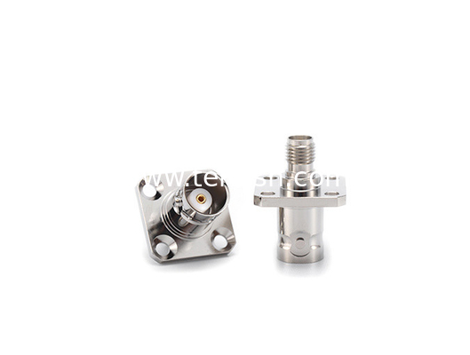 BNC Female to SMA Female Flange Adapter