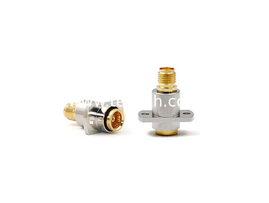 BMA Female to SMA Female Flange RF Adapter