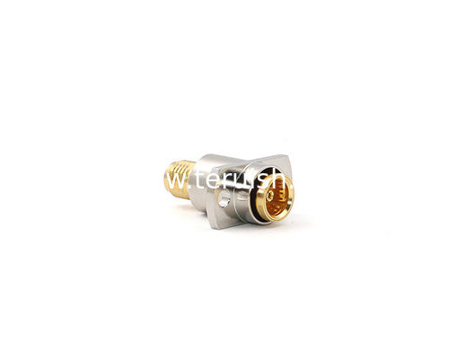 BMA Female to SMA Female Flange RF Adapter