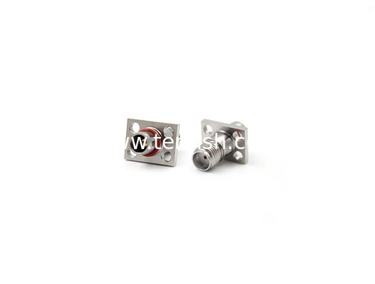 RF Connector Stainless Steel BMA Male to SMA Female Flange