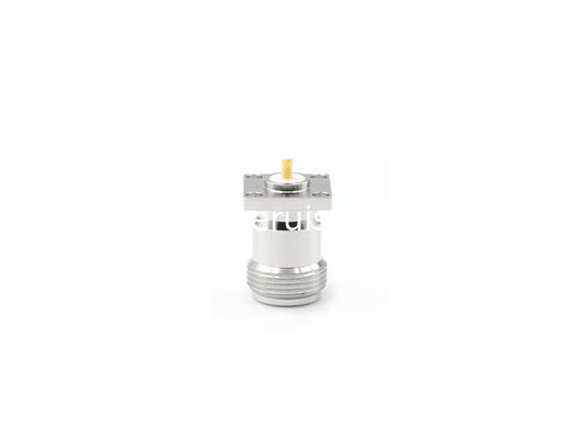 N Female straight flange connector