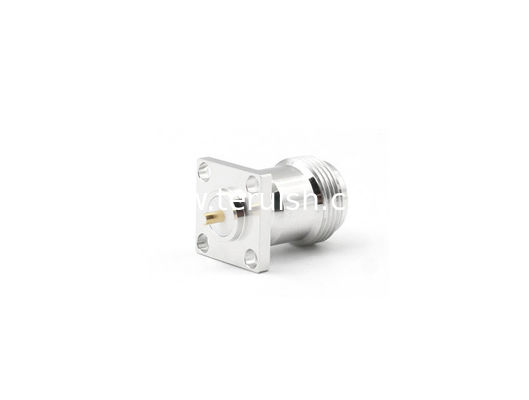 N Female straight flange connector