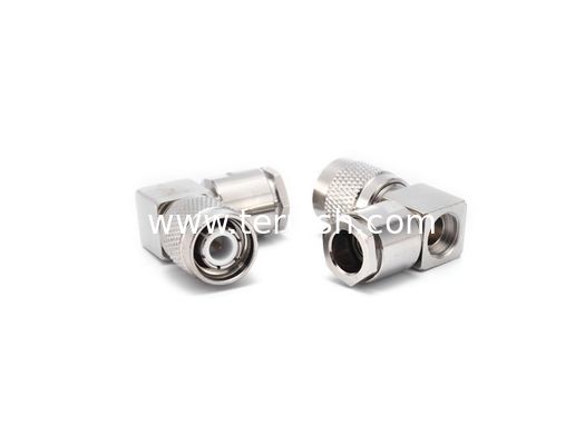 TNC Male Right Angle RF Coaxial Connector for LMR300 Cable Clamp TNC-JW300A