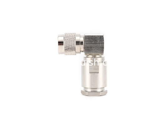 TNC male right angle Connector for LMR 400 cable clamp