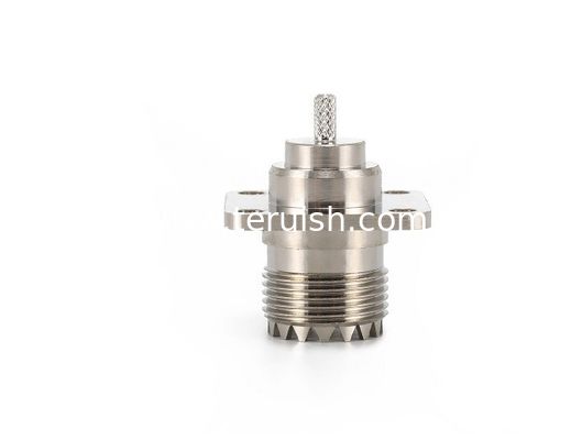 UHF female flange Connector for RG316 cable crimp