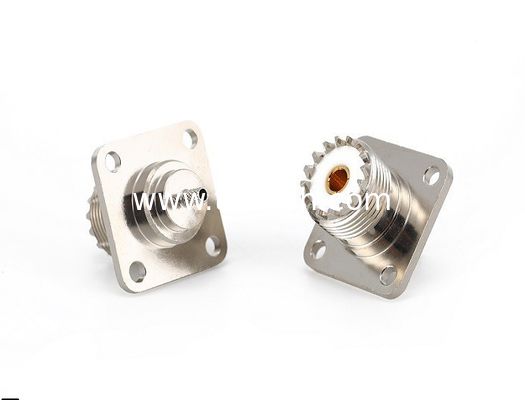 UHF female flange Connector for RG316 cable crimp