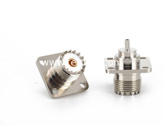 UHF female flange Connector for RG316 cable crimp