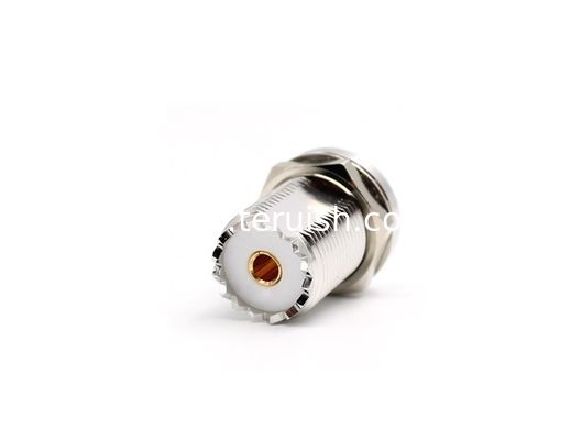 UHF Female Flange Connector Solder Attachment Thru Hole PCB