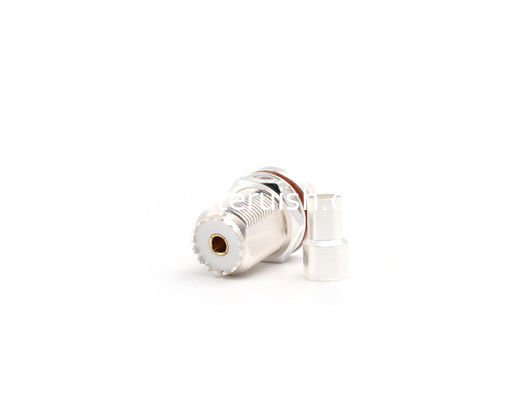 RF Connector UHF Female Bulkhead for LMR240 Cable Crimp