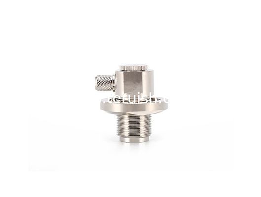 UHF Female Bulkhead Right angel Connector for 5D-FB Cable Crimp