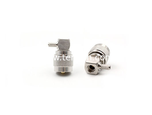Angle for 5D-FB Cable, Crimp