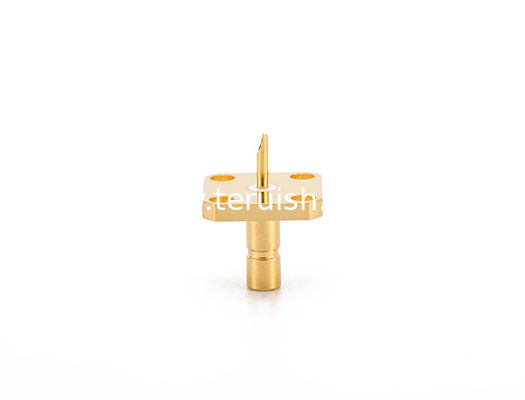 SMB male 4 holes flange RF Coaxial Connector for terminal