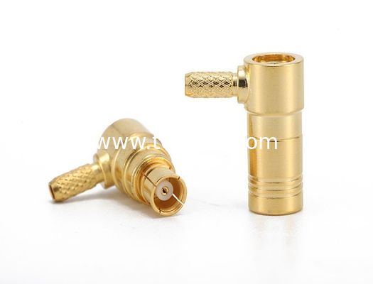 SMB female right angle RF coaxial Connector