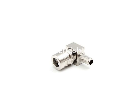 RF Connector QMA Male Right Angle for LMR200 Cable Crimp