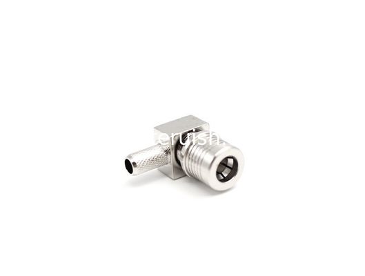 RF Connector QMA Male Right Angle for LMR200 Cable Crimp