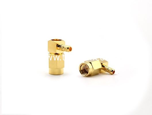 RF Connector SSMA Male Right Angle for RG316 Cable