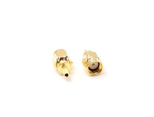 Reverse Polarity SMA Male Straight connector for RG174 cable crimp RPSMA-K3B
