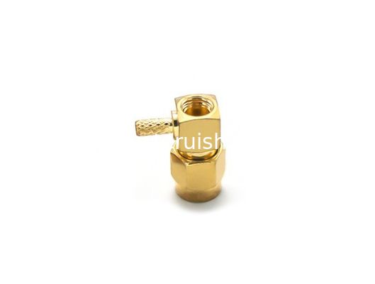 RF Connector RPSMA male Right Angle for RG316 Cable Crimp