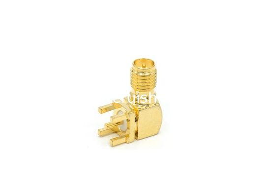 Reverse Polarity SMA female Right angel Connector for PCB