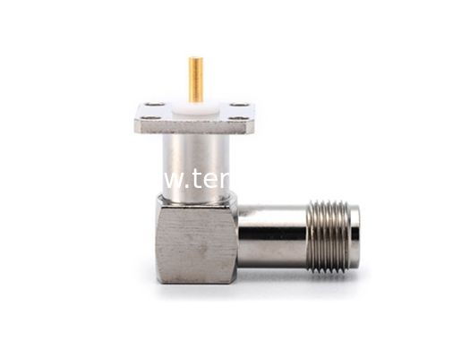 RP TNC female right angle 4 holes flange RF Connector