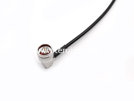 Coaxial Cable Assembly N Male Right Anlge and RPSMA Female Right Angle with RG195 cable, length 3 meter