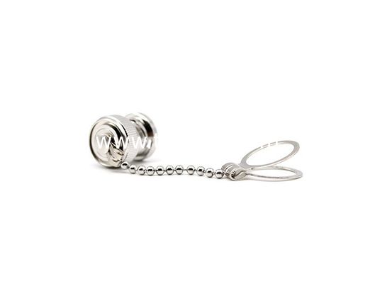 RF connector BNC 50 ohm male short circuiter with chain dust cap