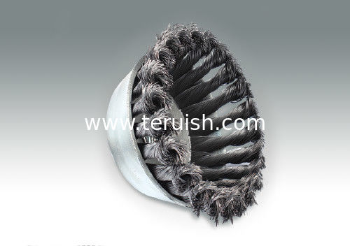 Cup brushes twisted wire