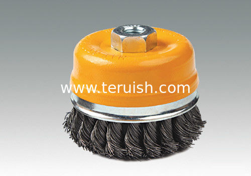 Cup brushes twisted wire