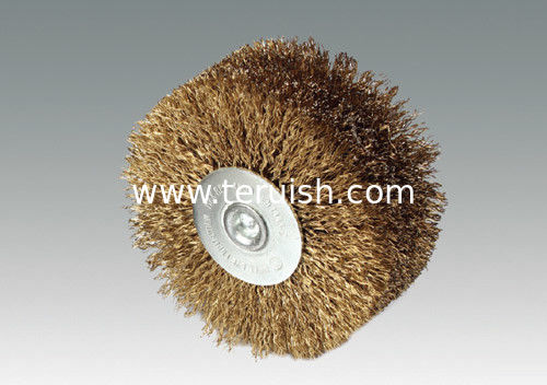 shaft-mounted wheel wire brush-wide