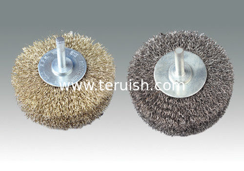 shaft-mounted wheel wire brush-wide